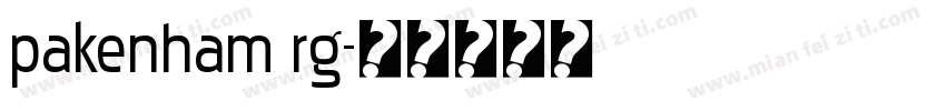 pakenham rg字体转换